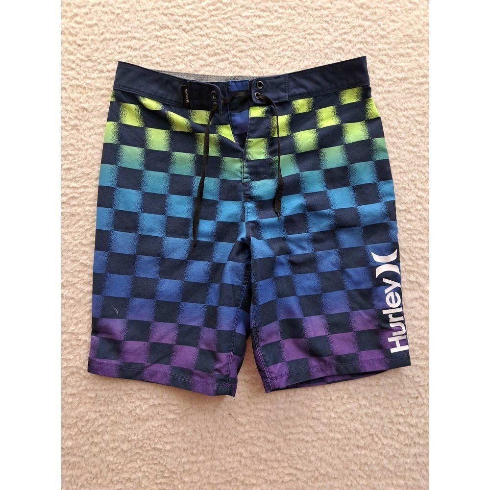 Men's Hurley 14/27 Multicolor 8" Board Shorts Swimsuit Unlined